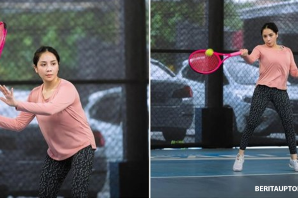 Nagita Slavina Serius Berlatih Jelang Lagi-Lagi Tenis 2025